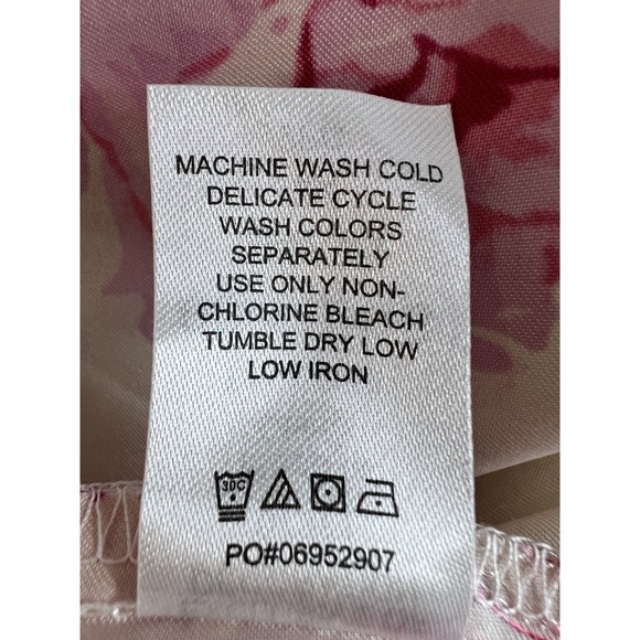 AMOUREUSE  Women's SIZE 4X ( 34/36) ROSE PRINT PEIGNOIR   ROBE Wrap style Lace - Picture 10 of 11